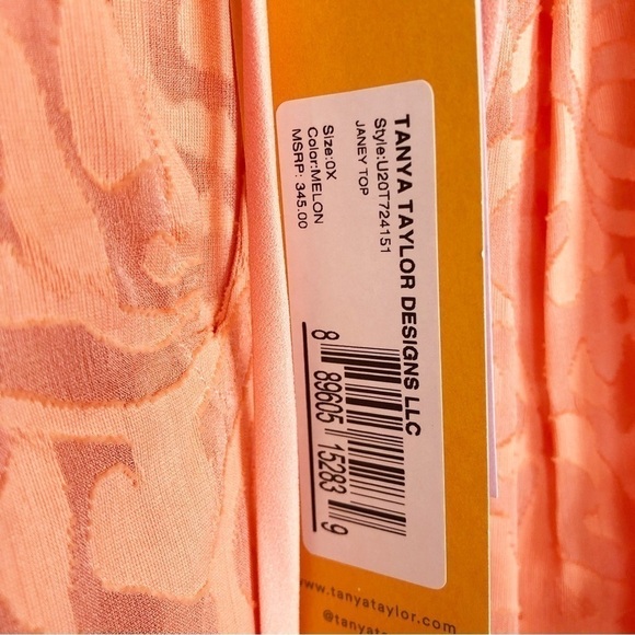 Tanya Taylor Janey Long Sleeve Tie Neck Peasant Top Balloon Sleeve - Picture 9 of 9